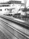 Troop ship Republic in locks with troops aboard