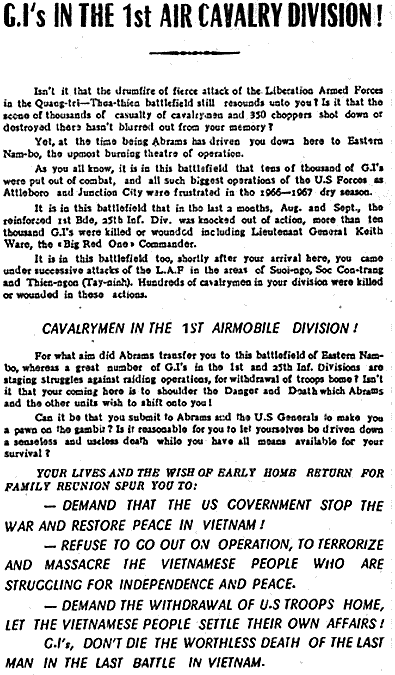 Propaganda Leaflet