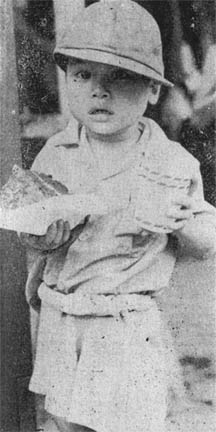 Boy with cake