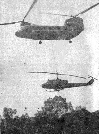 Transporting Damaged Huey