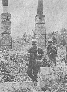 Wolfhounds search for enemy