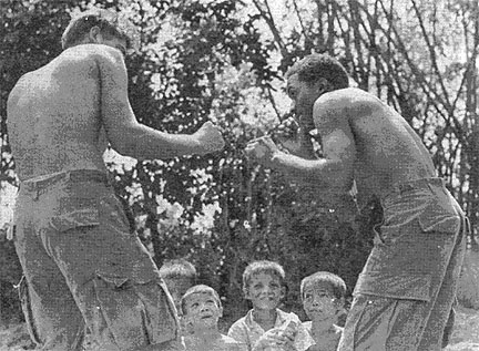 PFC Ernest McIntyre (right)