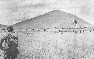 Patrolling near the mountain