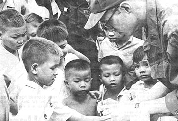 Cpt. Burke Smith checks for TB