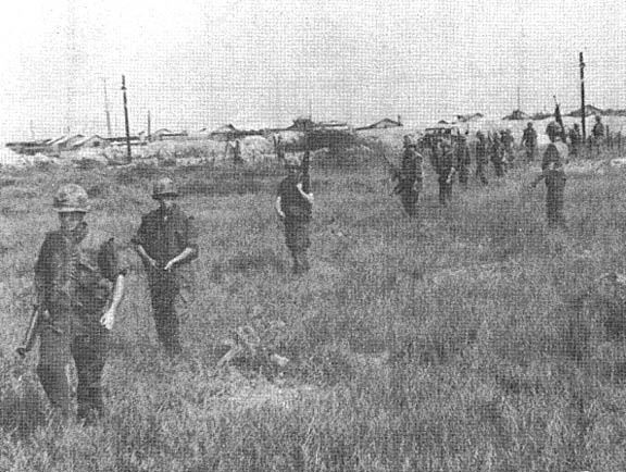 Patrolling Tay Ninh perimeter