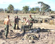 Filling sandbags