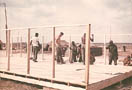 Building tent frame