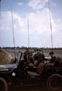 LTC Norton, Battalion CO, others in jeep